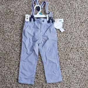 Koala Kids boy's pants with matching suspenders
